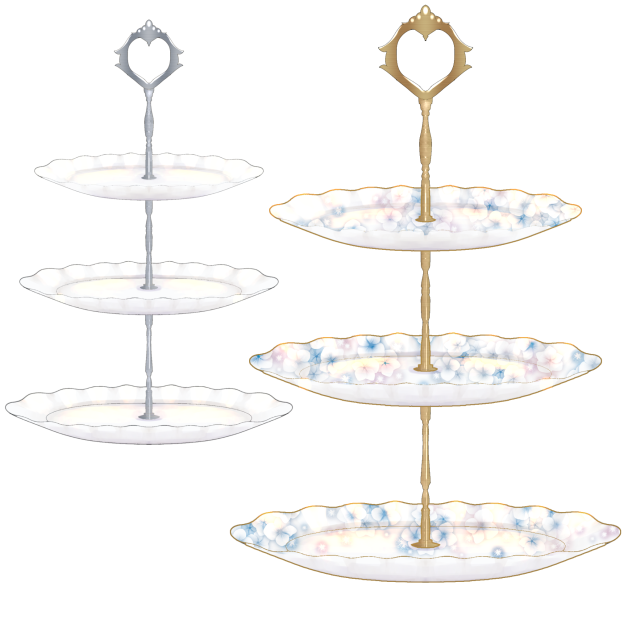 IBM2207 3 tier snack plate