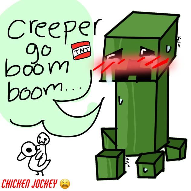 creeper goes boom boom uncensored 🔞🤯