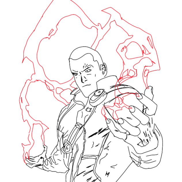 I accidently drawn this on animation 💀