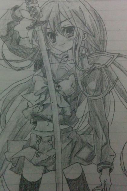 シャナS3表紙 模写 色つけてくれぇ( ´'ω'` )