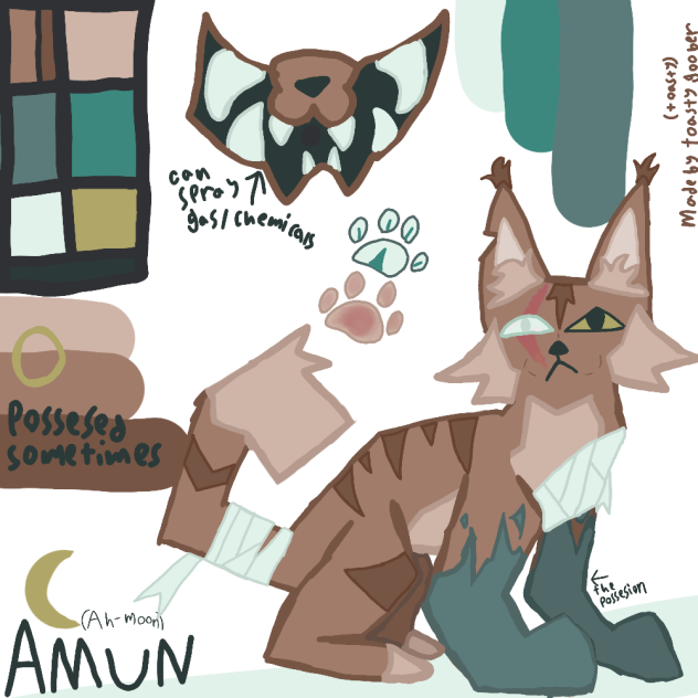New oc Amun! (Ref Sheet)