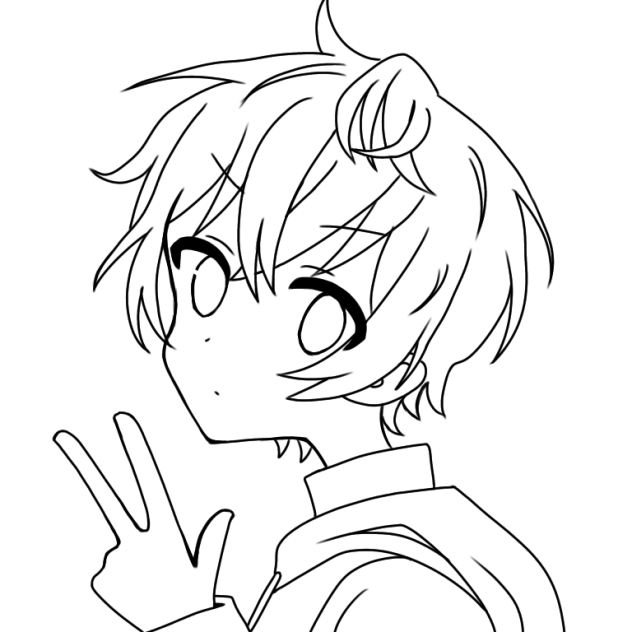 ころんくん　塗り絵