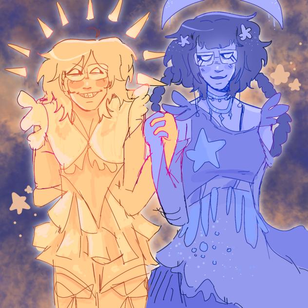 Me and my partner ☀️🌑