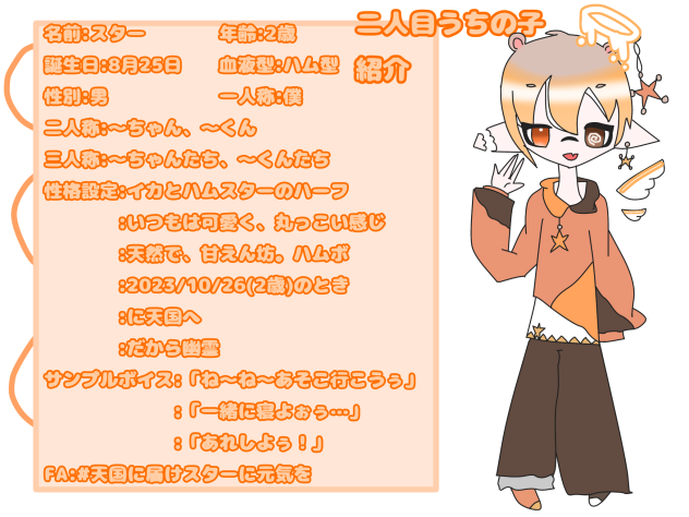 二人目うちの子紹介