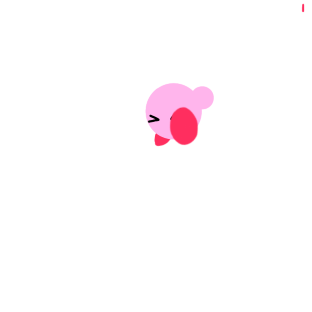 tried animating kirby