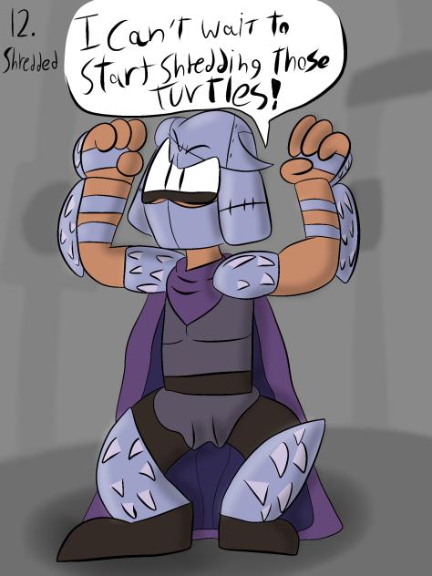 Inktober 2025 day 12 shredded