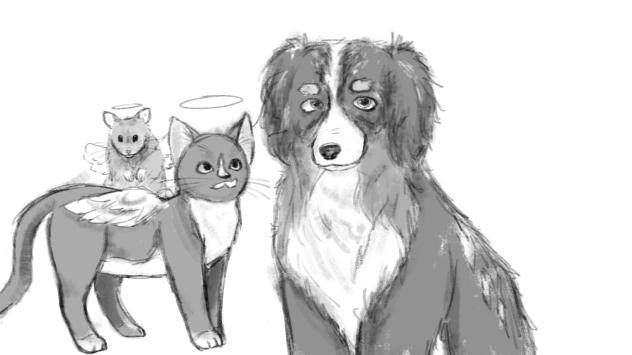 drawing i made for some adopt me pets!