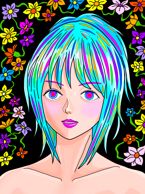 Psychedelic girl