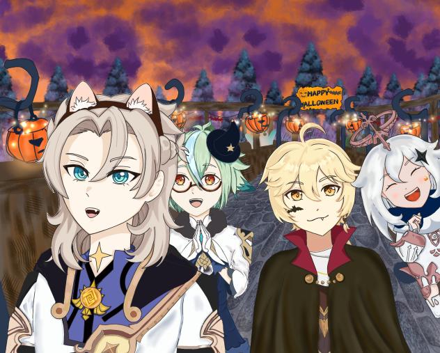 Happy halloween Genshin impact