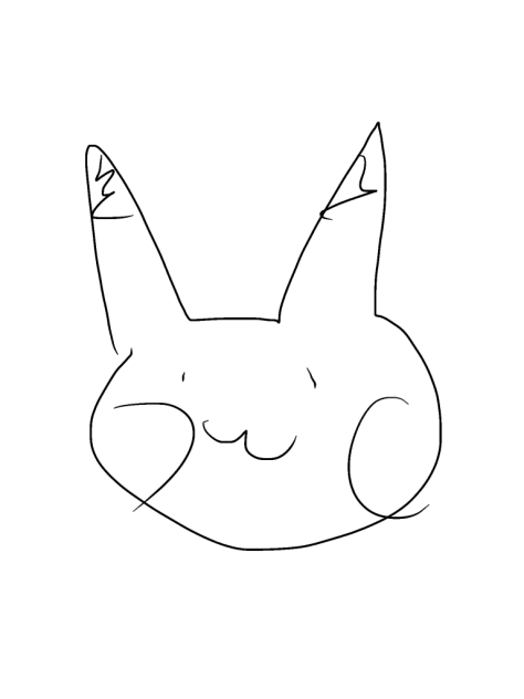 0分でピカチュウを描いてみた (momo作)