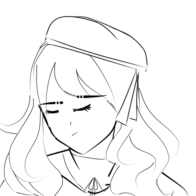 school girl(uncolored )