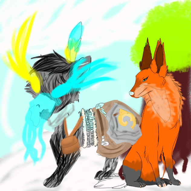 mythical foxes - ibisPaint