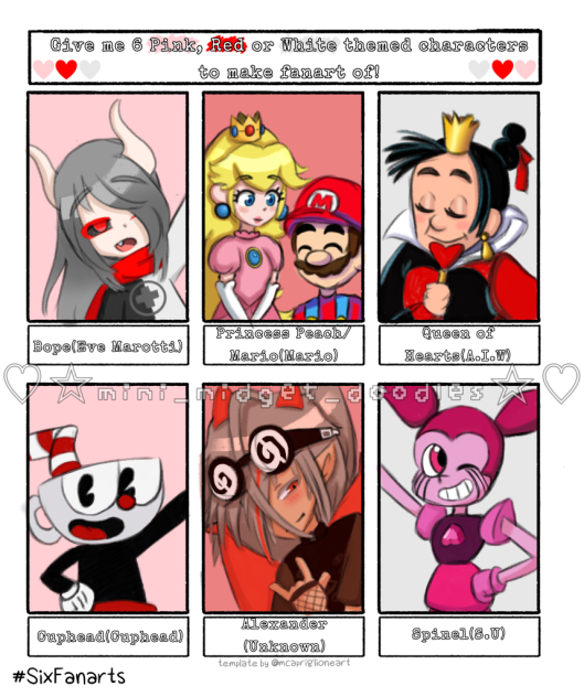 Six Valentine’s Fanarts!♡