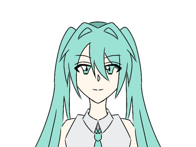 ミクさんが瞬き