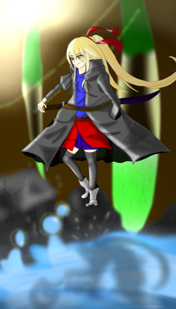 森の中の剣士……？