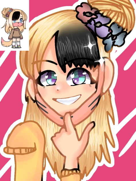 imagine drawing your first gacha oc-