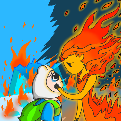 Flame princess x finn