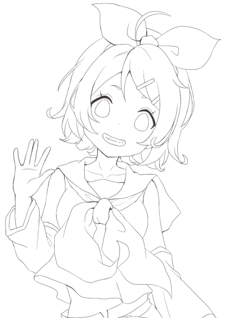 ぬりえ(リンちゃんなう) - ibisPaint