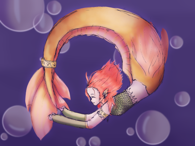 Goldfish mermaid 🐠