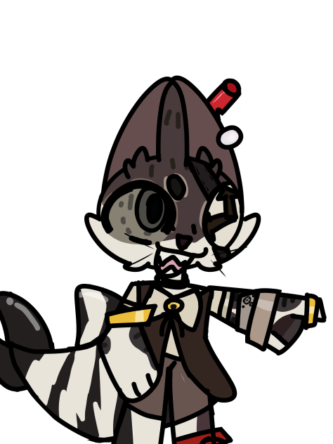 My cat as a pirate shark cat thing