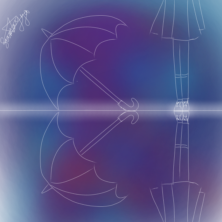 Galaxy reflection - ibisPaint