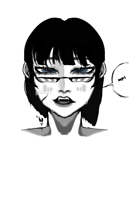 she cut her hair-