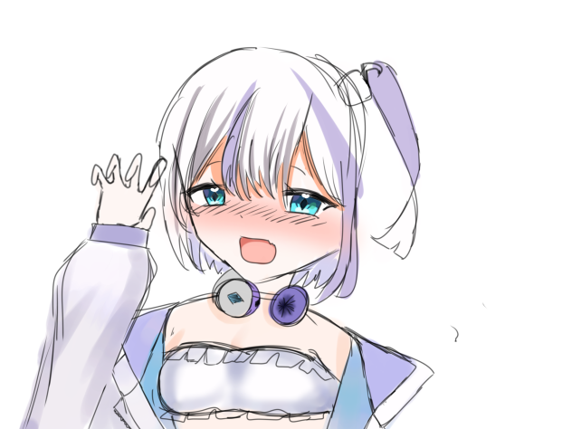 デレデレののちゃんのラフ40日目！