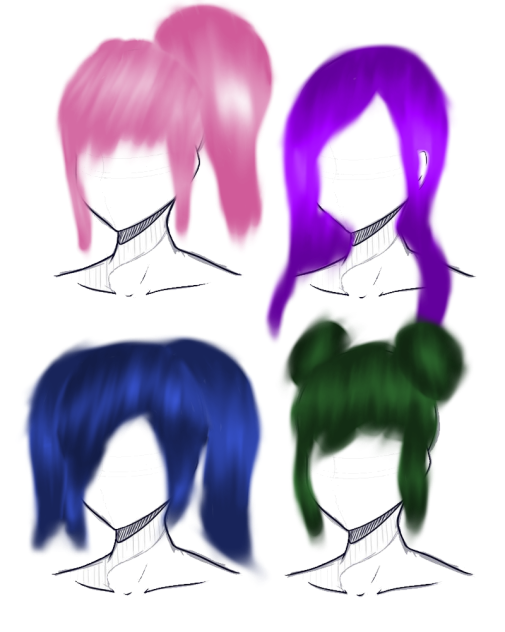 Hair practice - ibisPaint
