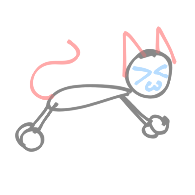 Cat Running Test 1 - ibisPaint