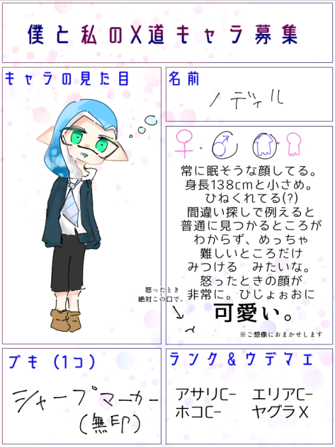 キャラ募!!