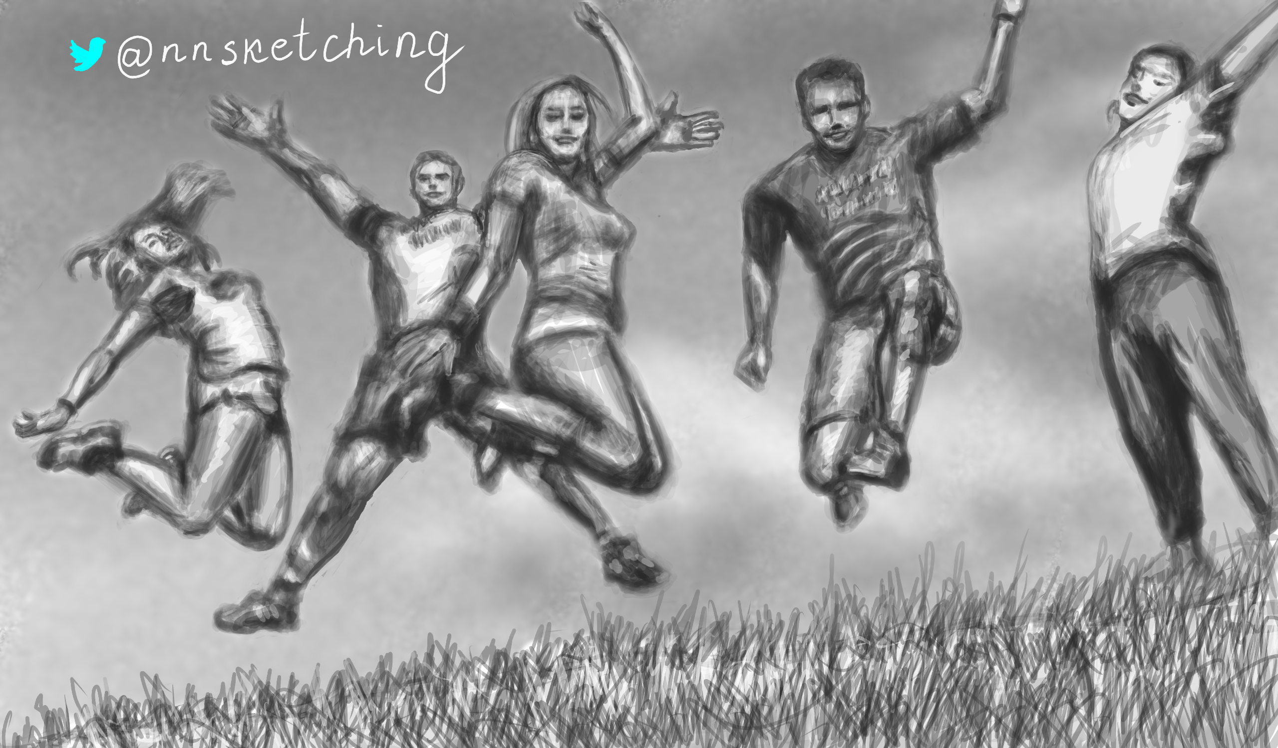 people sketching - ibisPaint