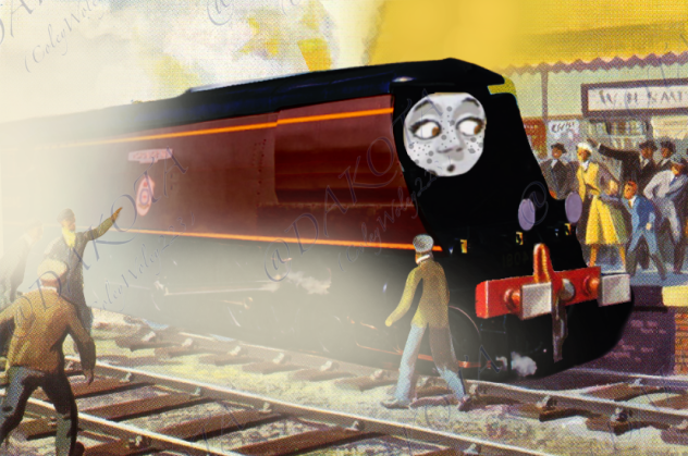 “She pulled up to the station…”