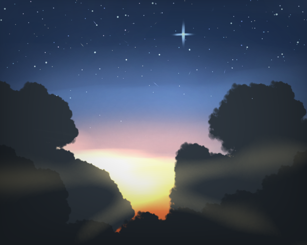 Quick sunset scene