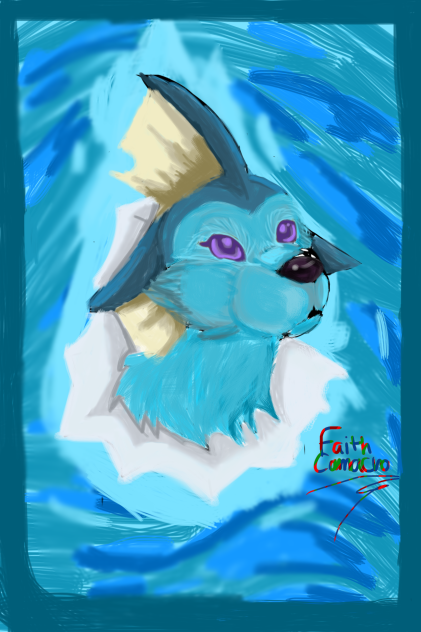 realistic vaporeon drawing