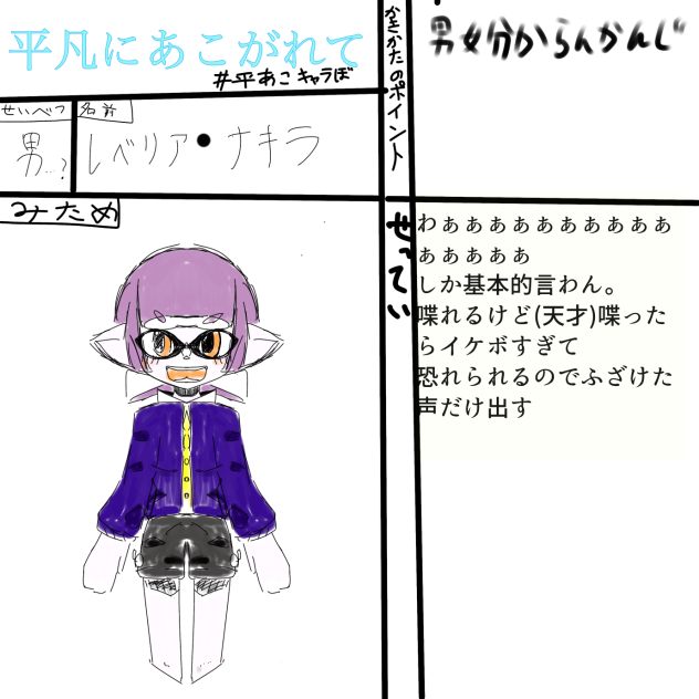 平キャラぼしゅう！