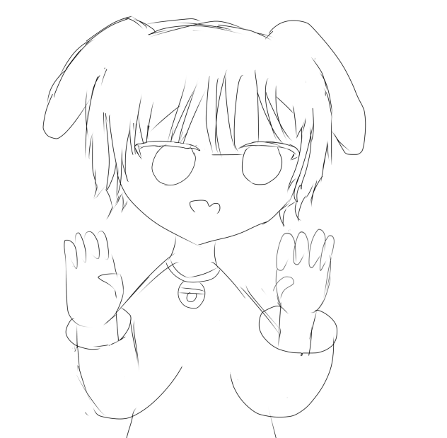 犬塗り絵