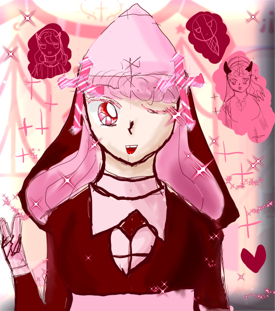 ✝️💖미술 강의 선생님한테 피드백 받아서 다시그린 사르브💖✝️