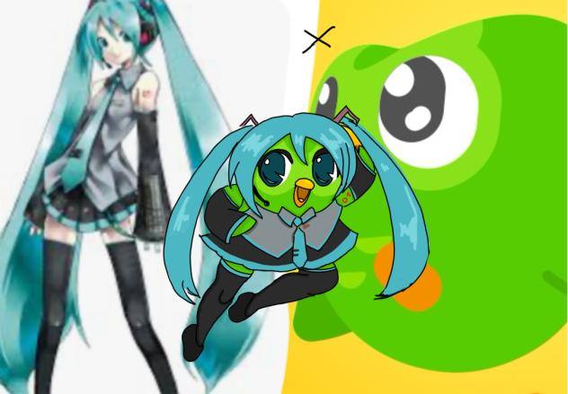 Duolingo beaaaam🦉💚🔥💙🎤
