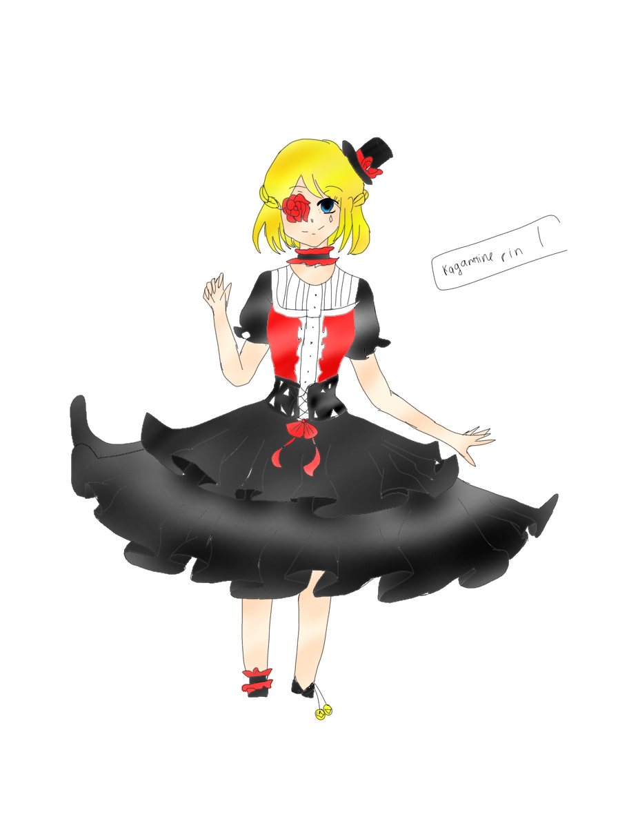 Kagamine Rin in Goth Loli - ibisPaint