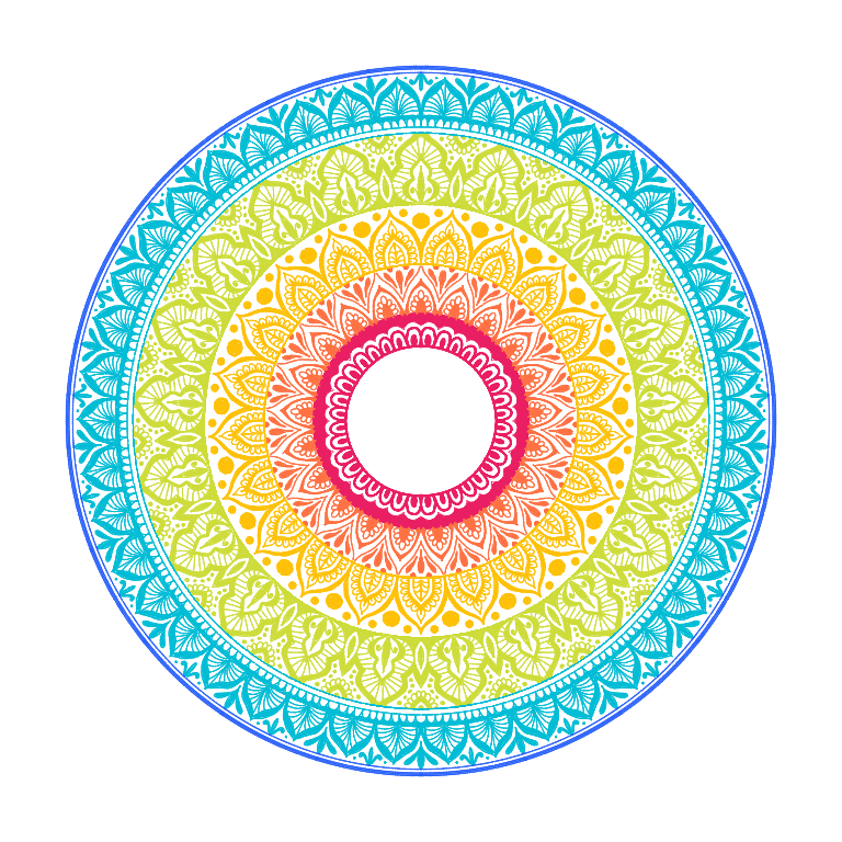 Rainbow Mandala - ibisPaint
