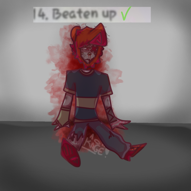 40 DAY OC CHALLENGE DAY 14 BEATEN UP
