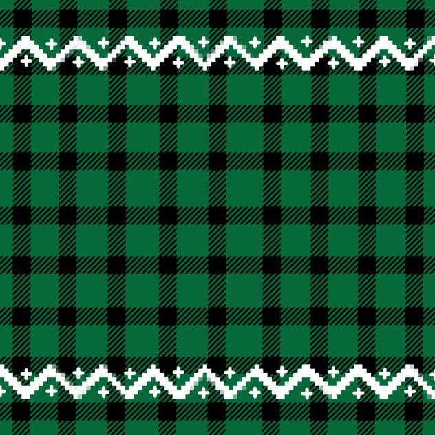 Pattern Nordic 3 Green