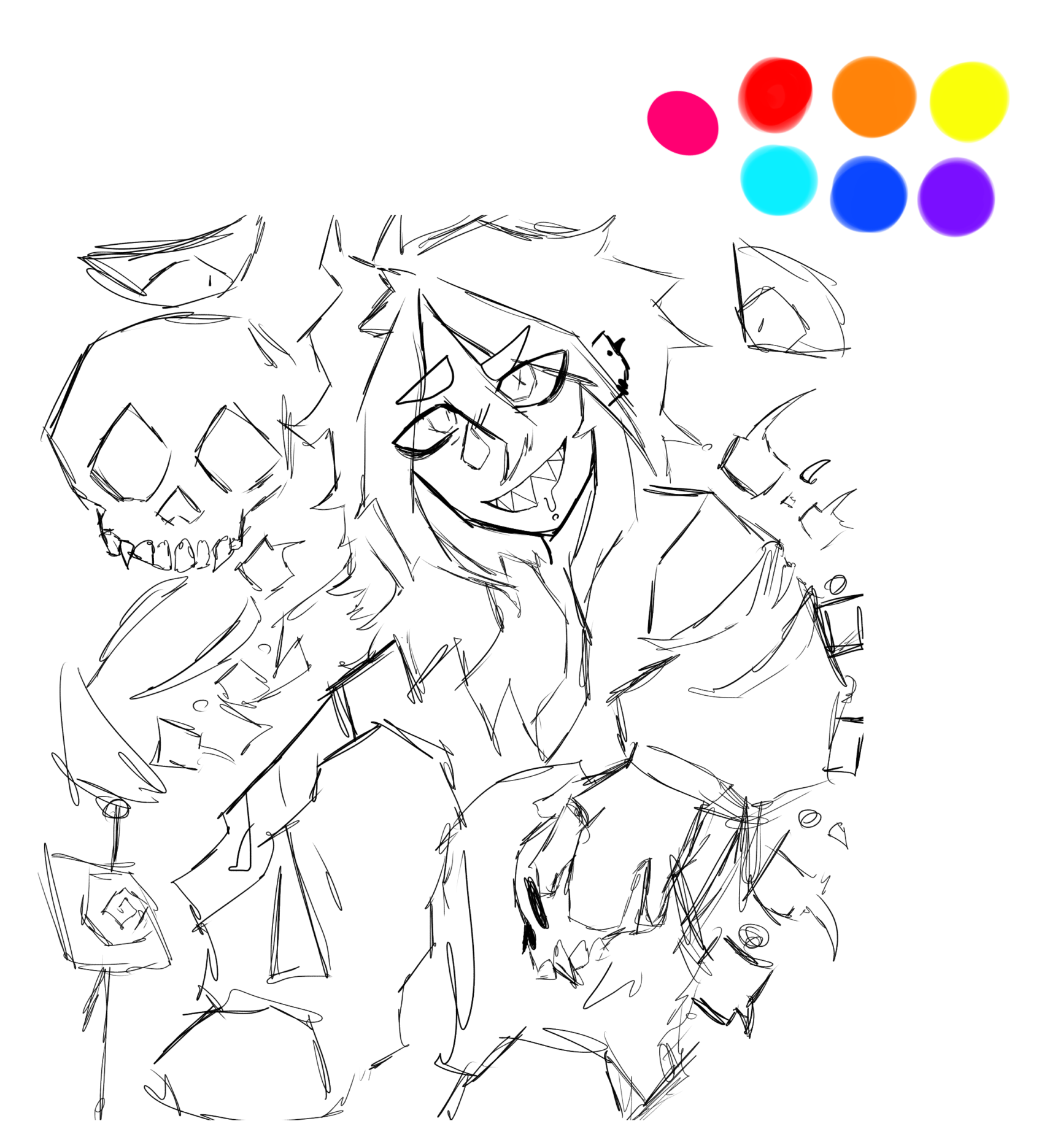 a hyperpop piece I never finished - ibisPaint