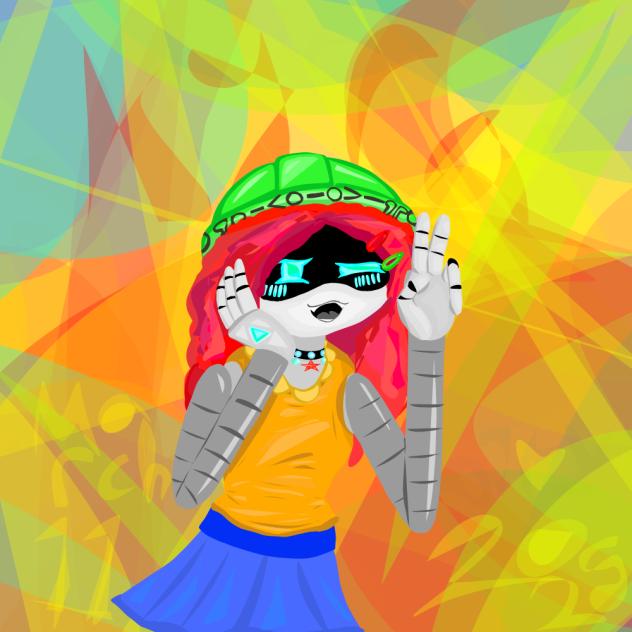 Jenny OC lasso art cuz she is silly^.-.^