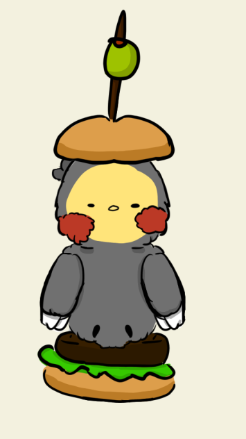 Cockatiel burger