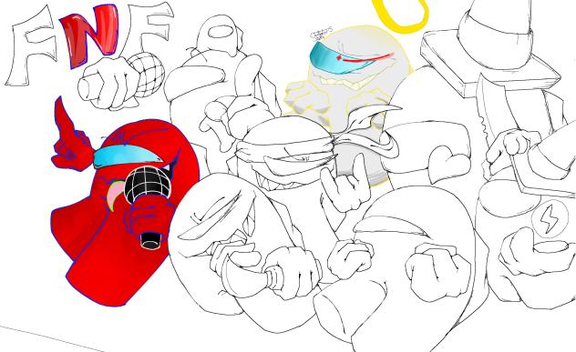 FNF AMONG US COLLAB!!
