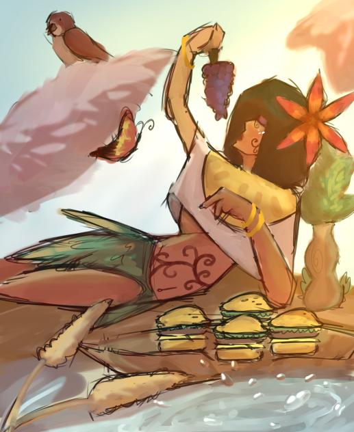 My queen👑🐯🌿🍇🍔