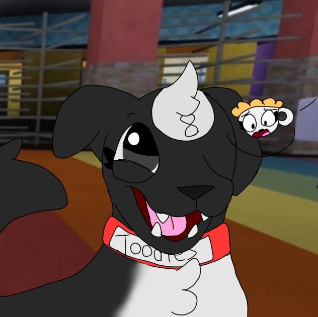 Toodles turned into a dog