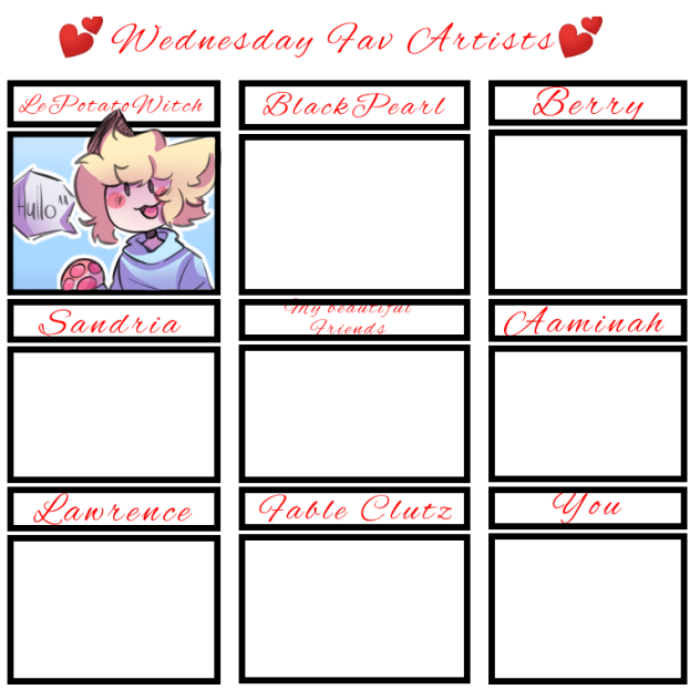Wednesday’s fav artists collab