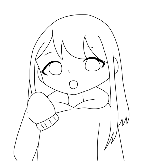 ぷりん(線画)